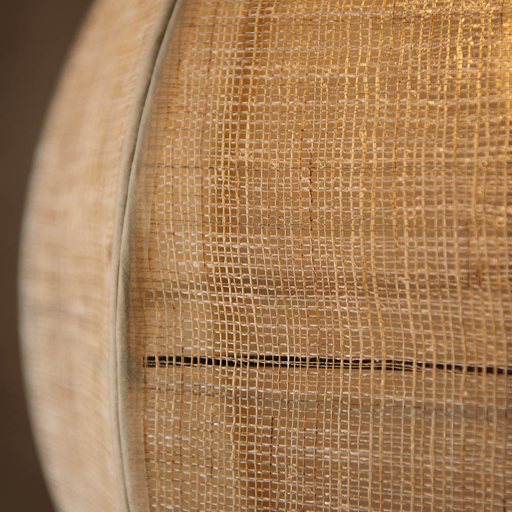 Zaire 47cm Pendant Light, Linen/Bamboo