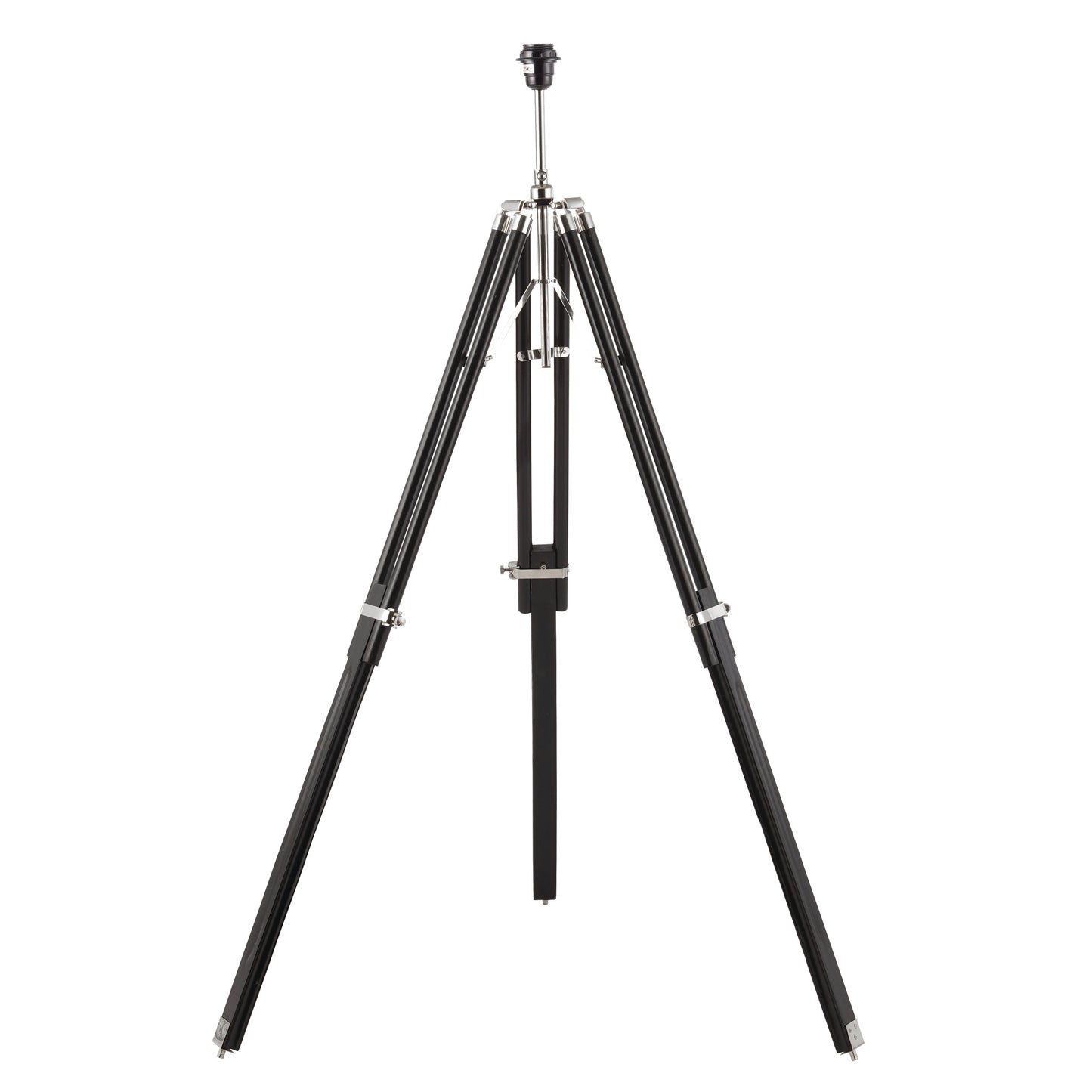 Tripod Floor Lamp, Mango Wood/Nickel