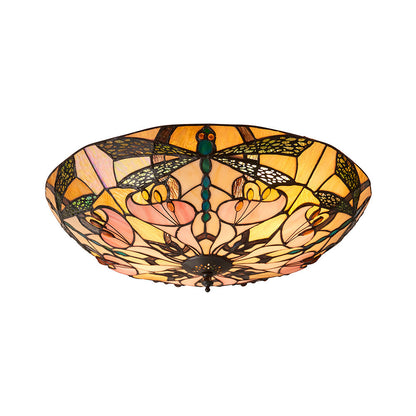 Ashton 45cm Tiffany Flush Ceiling Light