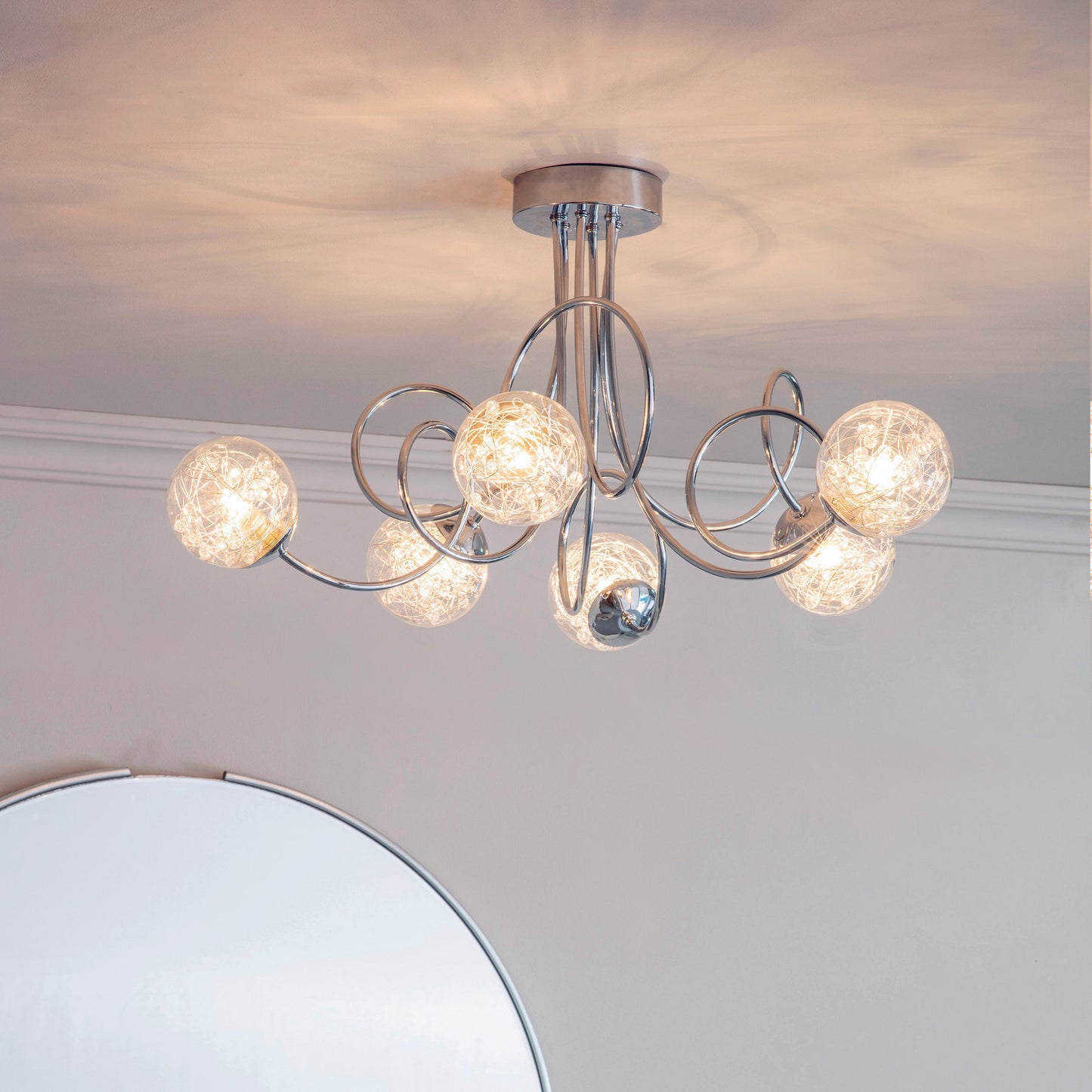 Auria 6-Light Semi-flush Ceiling Light