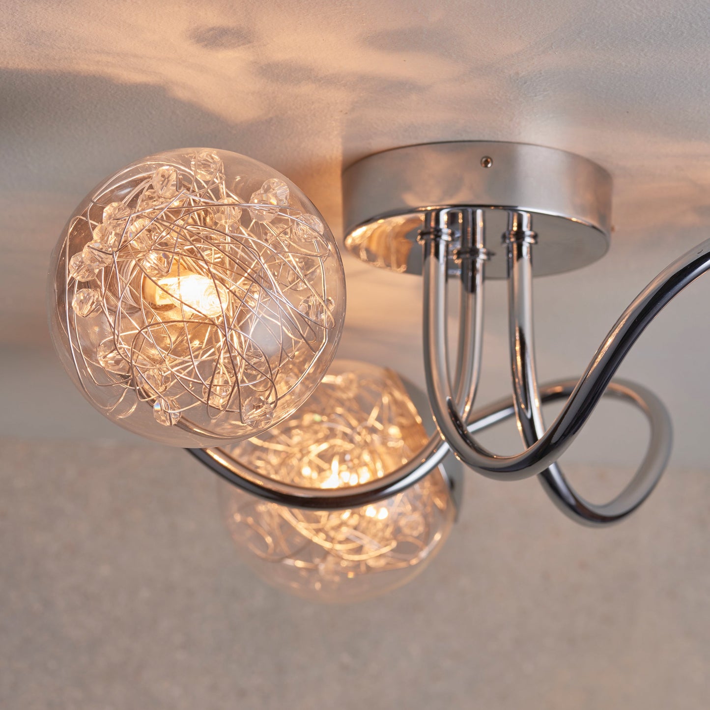 Auria 3-Light Semi-flush Ceiling Light