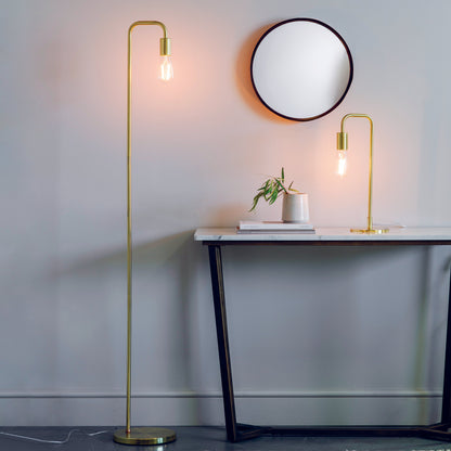 Rubens Floor Lamp, Brass
