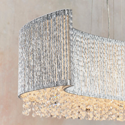 Galina 8 Light Crystal Island Pendant Light