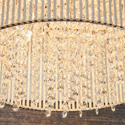 Galina 10 Light Crystal Flush Ceiling Light