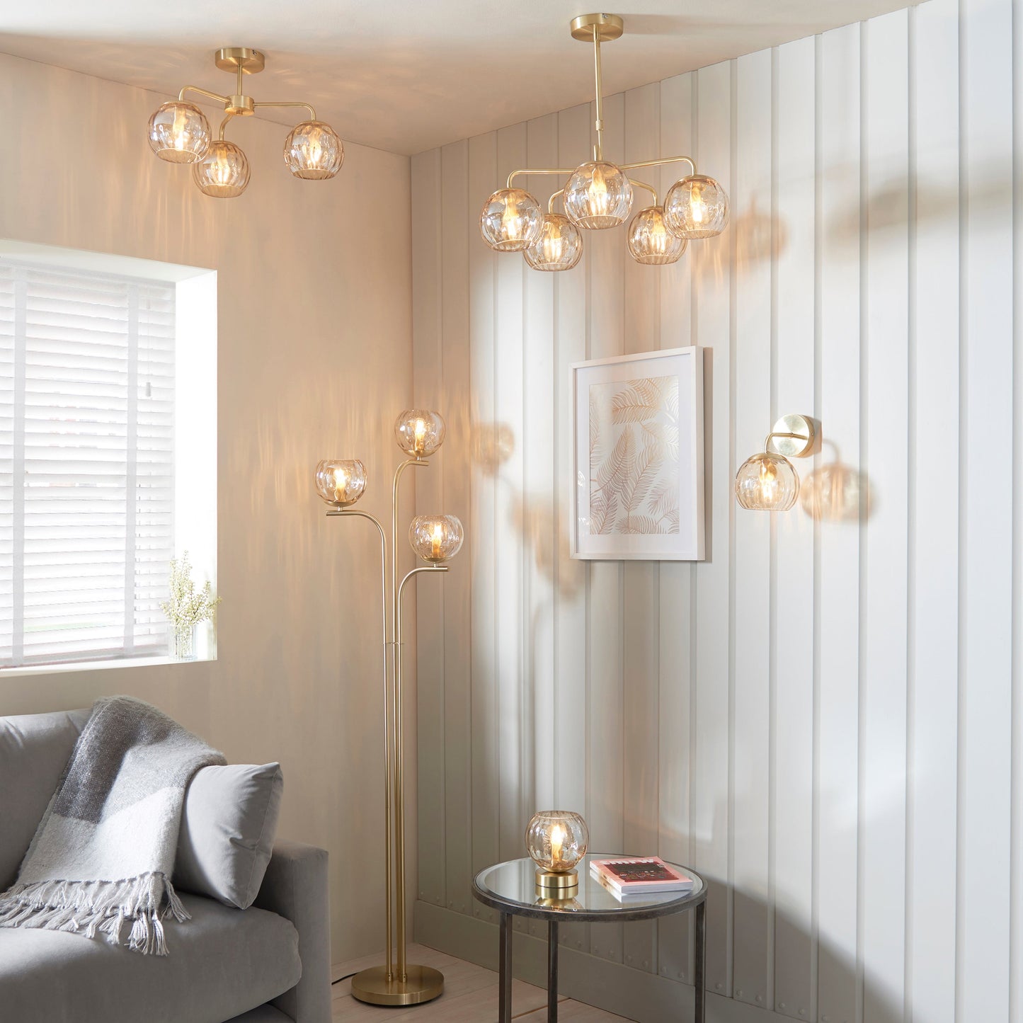 Dimple 3-Light Floor Lamp