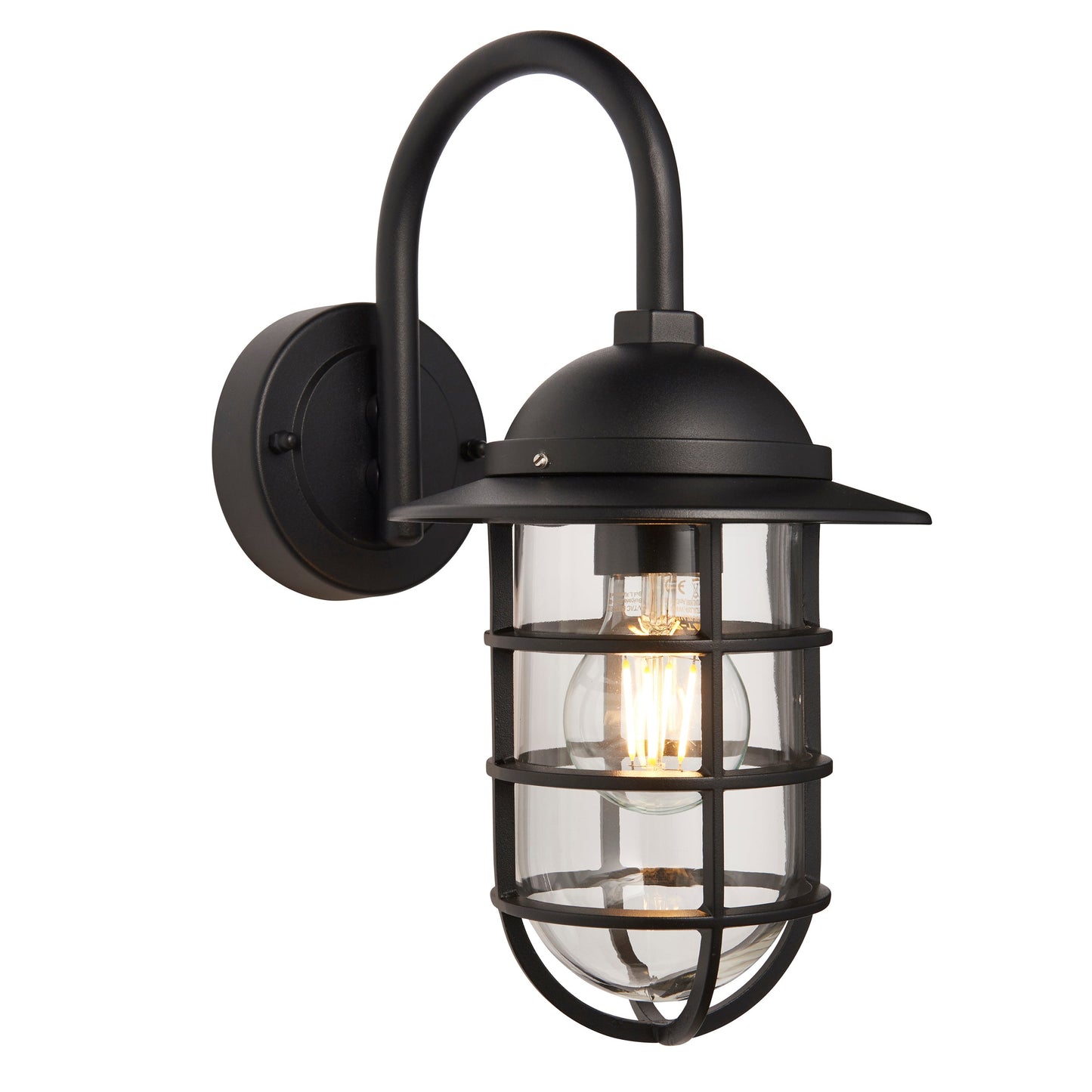 Port Outdoor Wall Lantern, Black