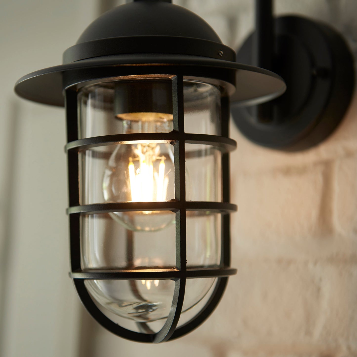 Port Outdoor Wall Lantern, Black