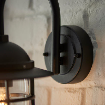 Port Outdoor Wall Lantern, Black