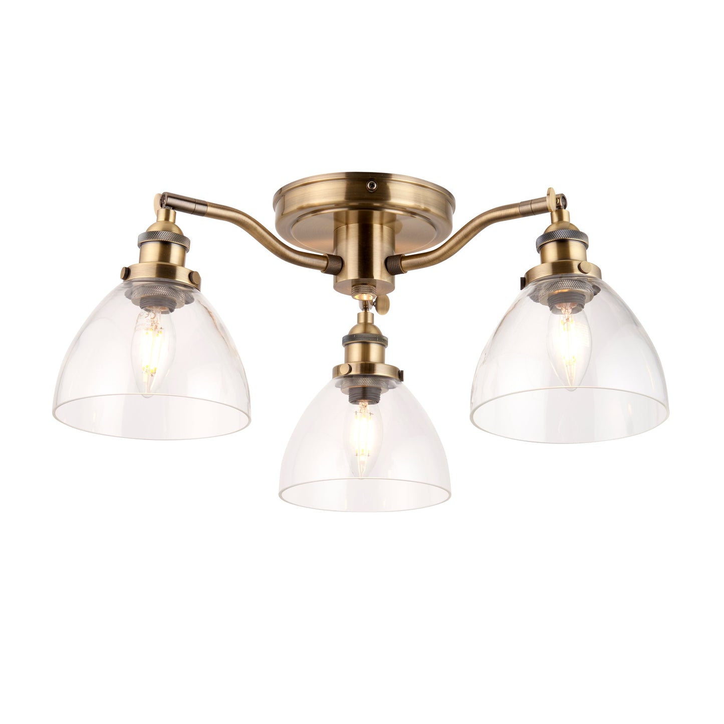 Hansen 3-Light Semi-flush Ceiling Light
