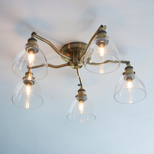 Hansen 5-Light Semi-flush Ceiling Light