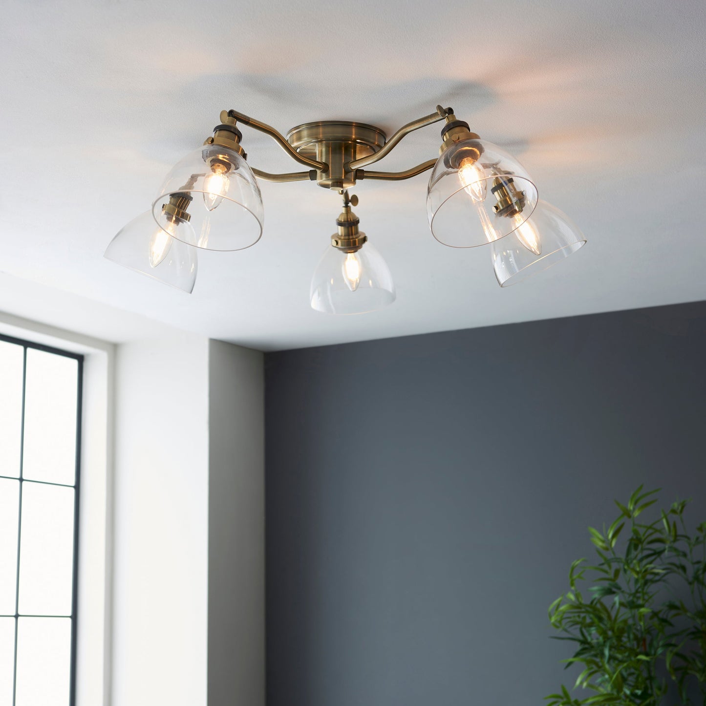 Hansen 5-Light Semi-flush Ceiling Light