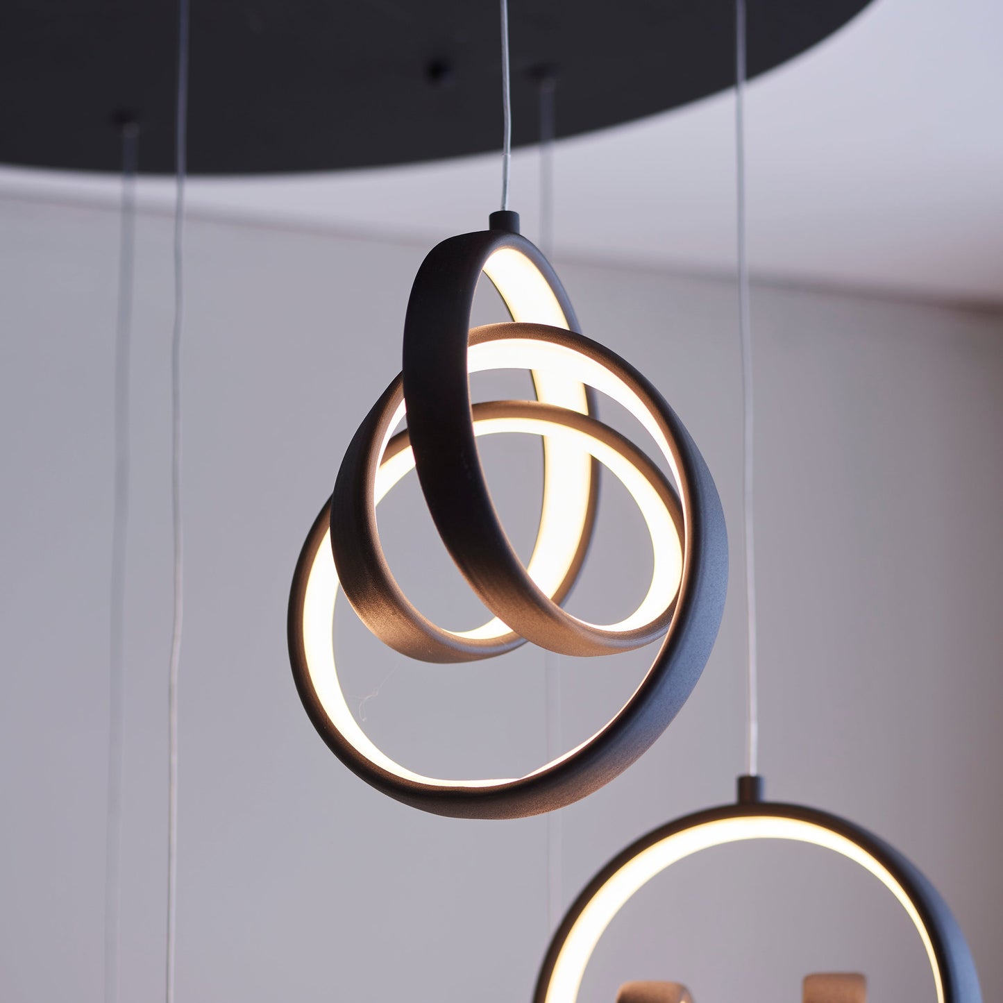 Cosma 8-Light Cluster Pendant Light, Black