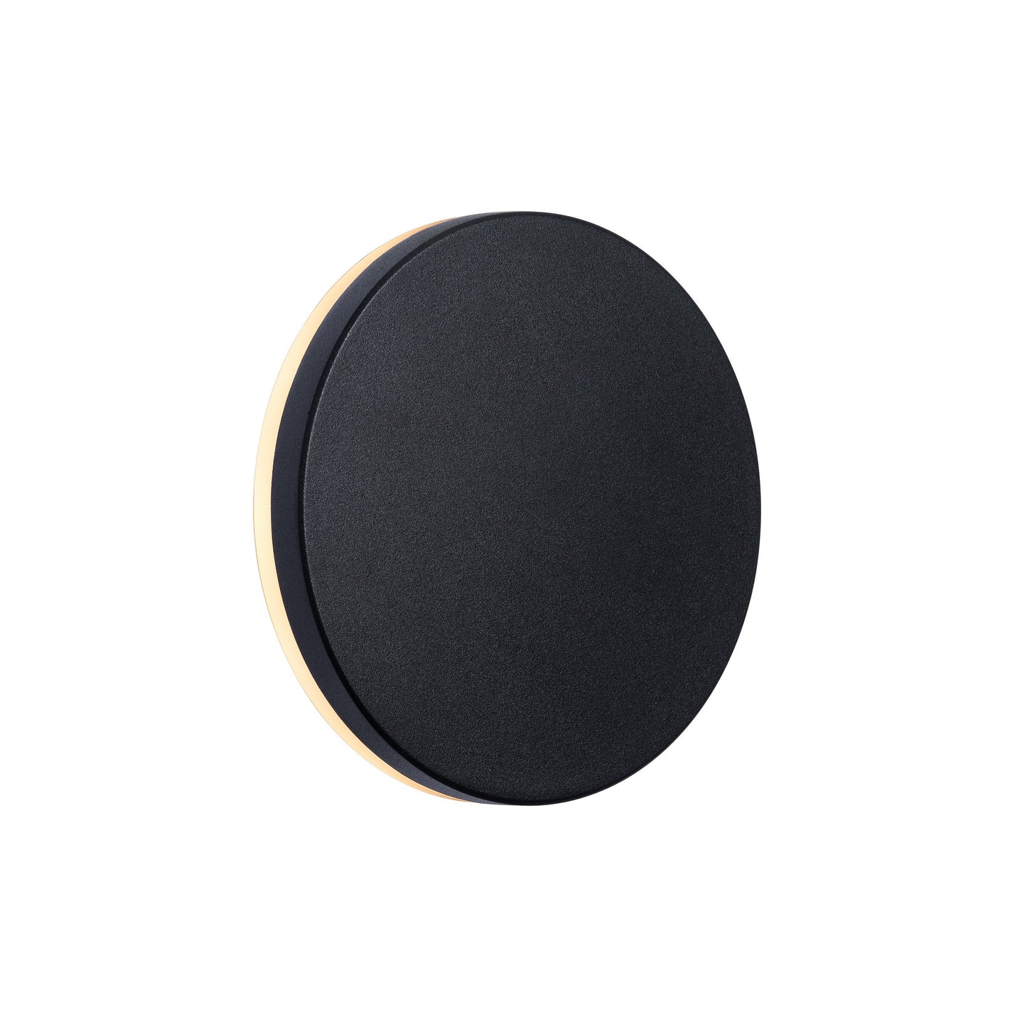Artego Round LED Wall Light, Black