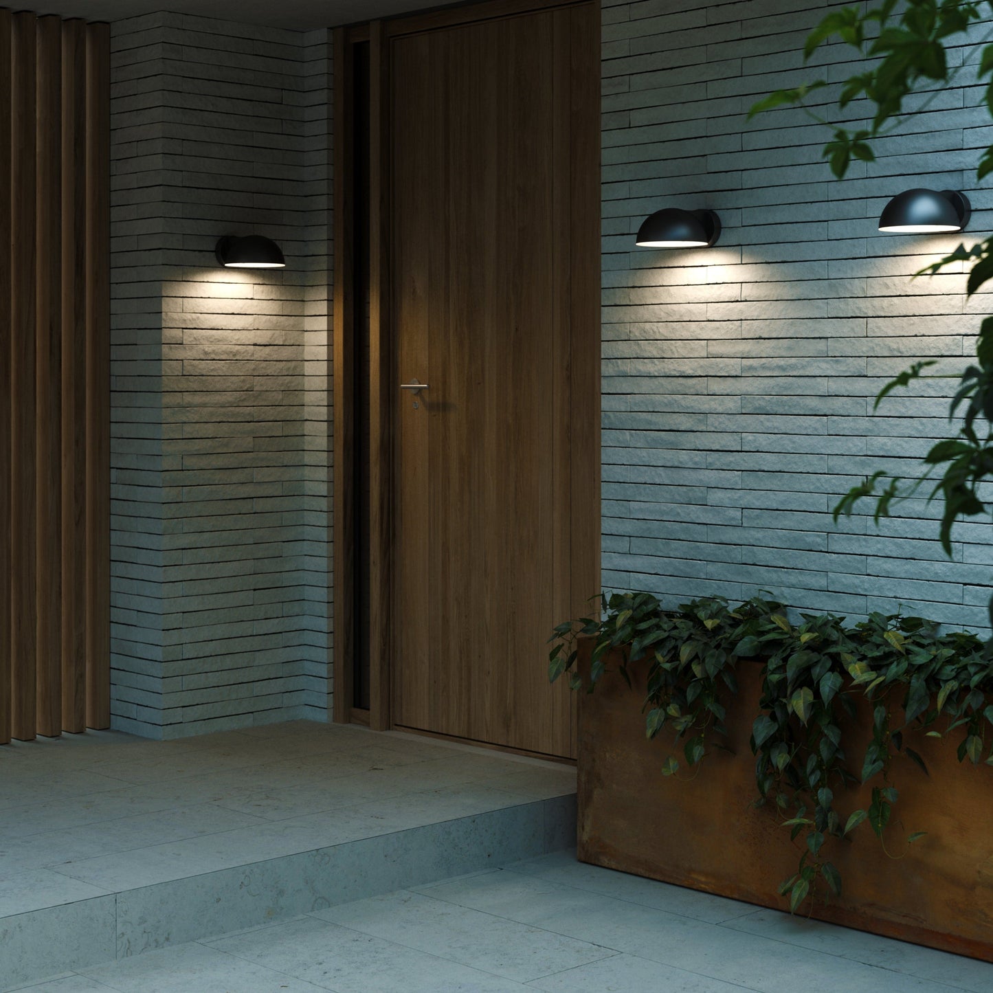 Clarso Outdoor Wall Light, Black