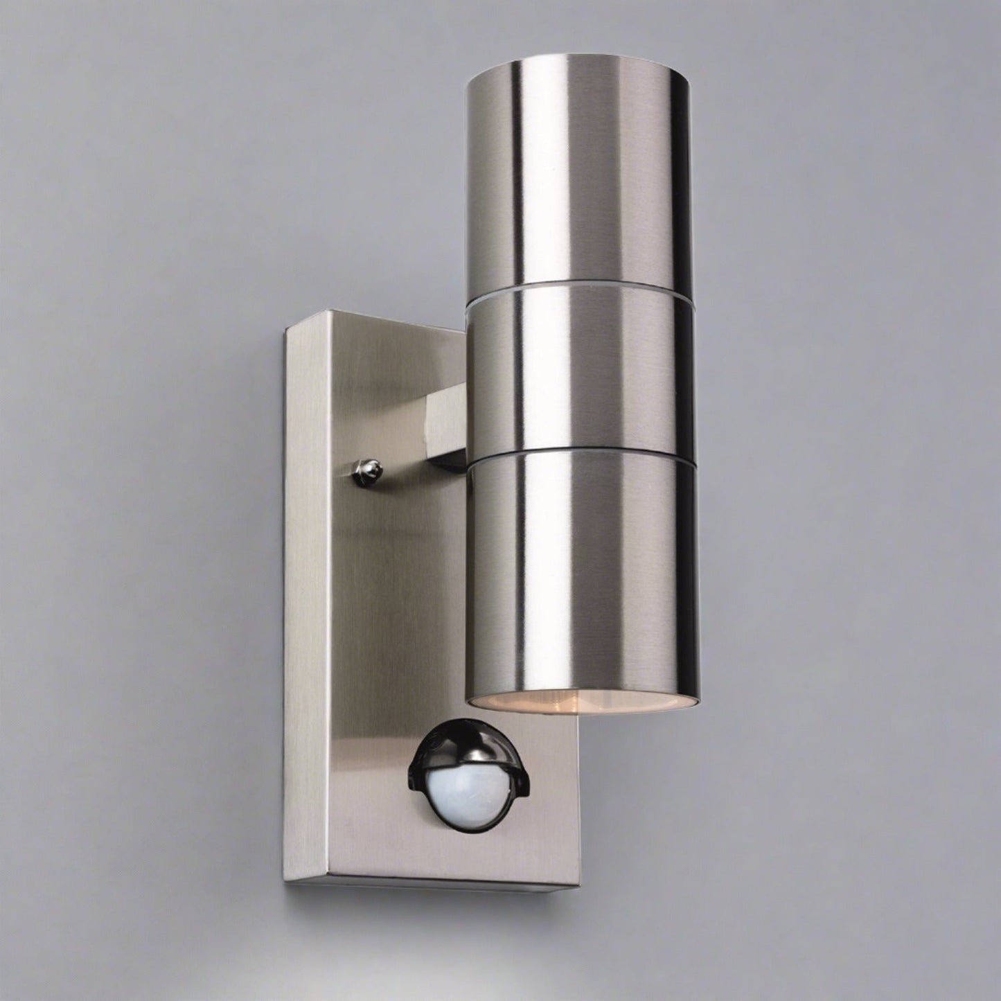 Arren Up & Down Wall Light with PIR Sensor, Stainless Steel