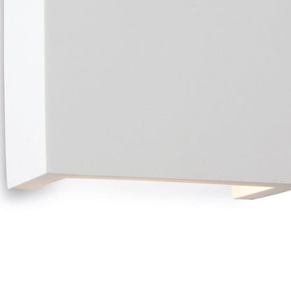 Gallery Square Up & Down LED Plaster Wall Light