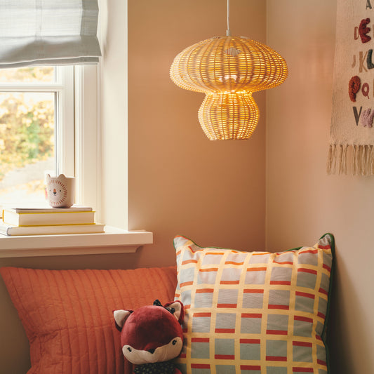 Allie Pendant Light, Rattan