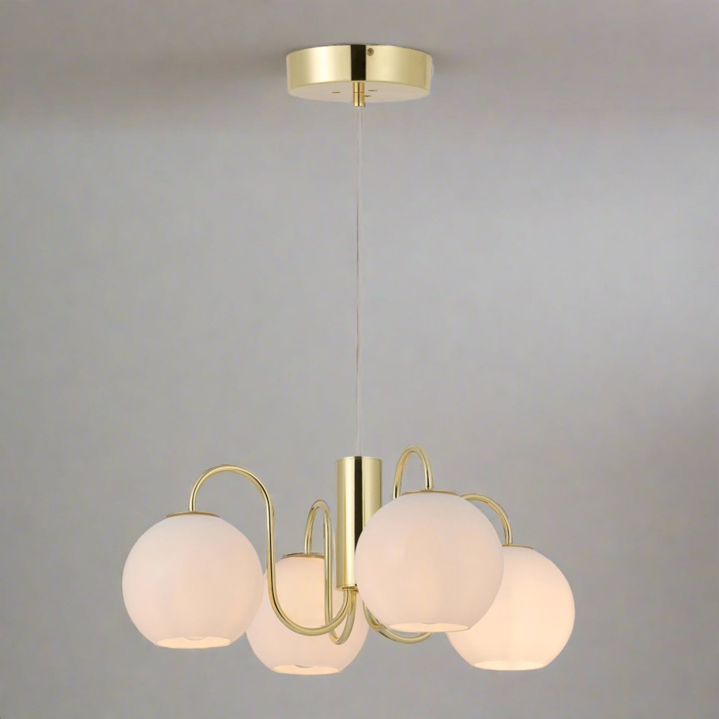 Franca 3 Light Pendant Chandelier - Brass