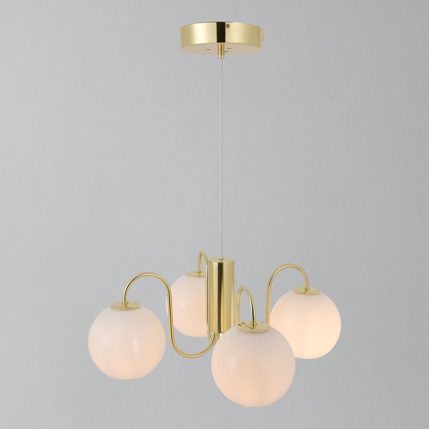 Franca 3 Light Pendant Chandelier - Brass