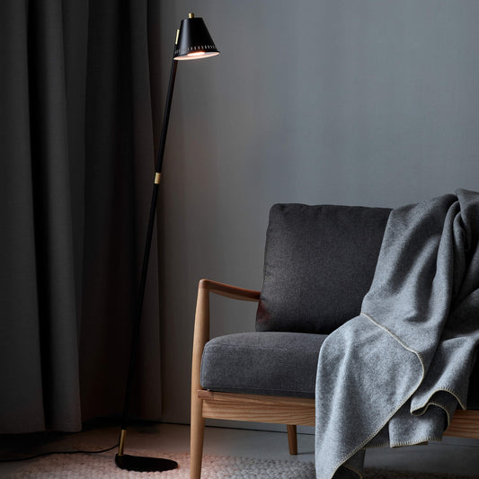 Nordlux Pine Floor Lamp - Black-Lampsy
