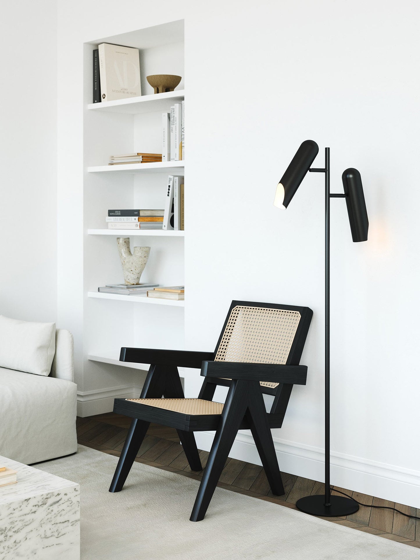 Rochelle Floor Lamp, Black