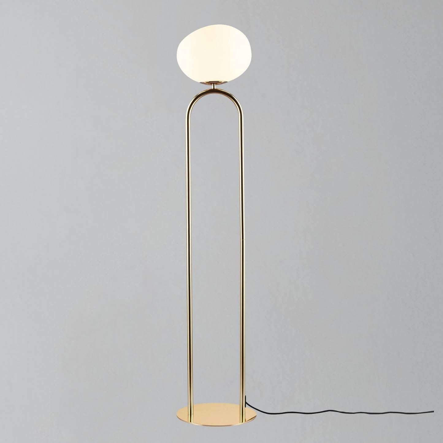 Shapes Floor Lamp, Brass