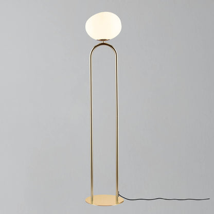 Shapes Floor Lamp, Brass