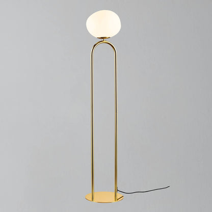 Shapes Floor Lamp, Brass