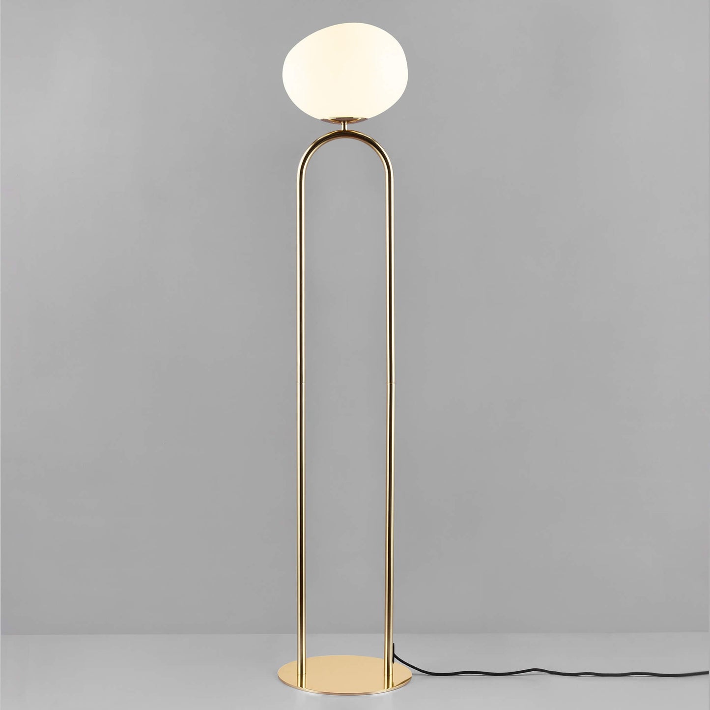 Shapes Floor Lamp, Brass