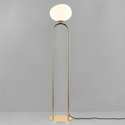 Shapes Floor Lamp, Brass