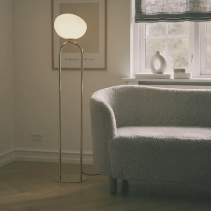 Shapes Floor Lamp, Brass